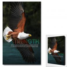 Strength Eagle Motivational Art - Motivational Posters