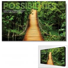 Possibilities Wooden Bridge Motivational Art - Modern
