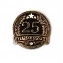 25 Years of Service Lapel Pin