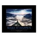 Make It Happen Mountain Motivational Poster