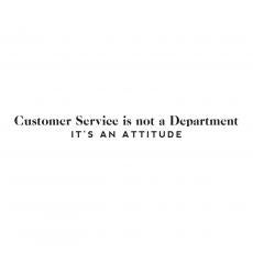 Customer Service is an Attitude Vinyl Wall Decal - Vinyl Wall Decals