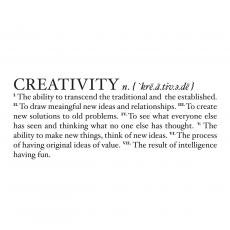 Definition of Creativity Vinyl Wall Decal - Vinyl Wall Decals