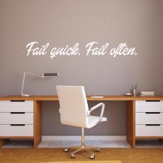Fail Quick Vinyl Wall Decal - Vinyl Wall Decals