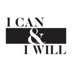 I Can & I Will Vinyl Wall Decal - Vinyl Wall Decals