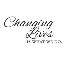 Changing Lives Vinyl Wall Decal - Vinyl Wall Decals