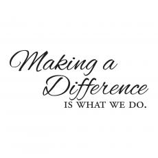 Making a Difference Vinyl Wall Decal - Vinyl Wall Decals