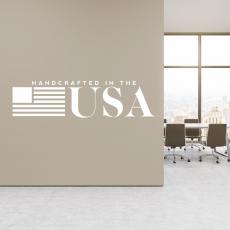 Handcrafted in the USA Vinyl Wall Decal - Vinyl Wall Decals