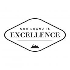 Brand Excellence Vinyl Wall Decal - Vinyl Wall Decals