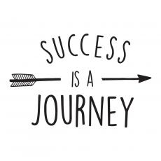 Success is a Journey Arrow Vinyl Wall Decal - Vinyl Wall Decals