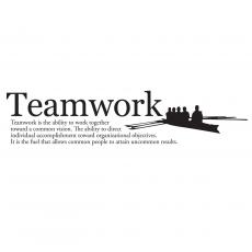 Teamwork Rowers Vinyl Wall Decal - Vinyl Wall Decals