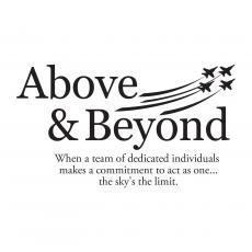 Above & Beyond Vinyl Wall Decal - Vinyl Wall Decals