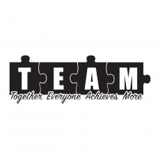 Team Puzzle Vinyl Wall Decal - Vinyl Wall Decals