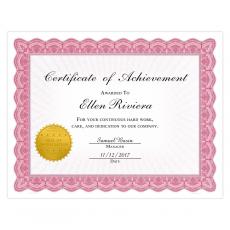 Red Bright Impressions Certificate Paper - Certificate Awards