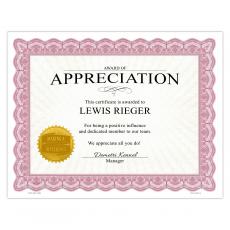 Red Classic Impressions Certificate Paper - Award Certificate Paper