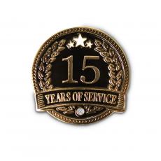 15 Years of Service Lapel Pin - Fun Motivational Gifts