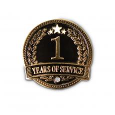 1 Year of Service Lapel Pin - Fun Motivational Gifts