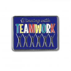 Winning with Teamwork Lapel Pin - Employee Gifts