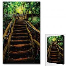 Progress Staircase Motivational Art - Motivational Posters