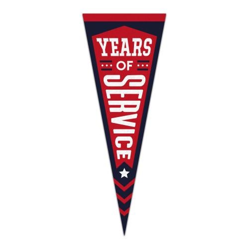 4 Years of Service Praise Pennant Awards & Recognition - Years of Service Awards - 4 Years of Service Praise Pennant
