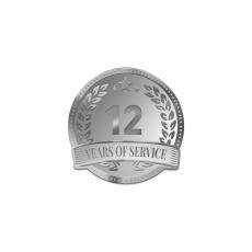 Personalized Service Silver Laurel Wreath Lapel Pin - Lapel Pins