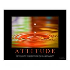 Employee Gifts - Attitude Rainbow Drop Motivational Poster