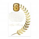 6 Pennant Number Lapel Pin