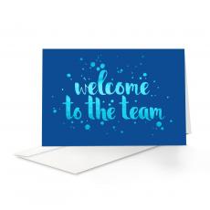 Blue Shimmer Welcome Card 25 Pack - Employee Gifts