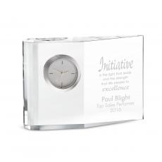 Employee Gifts - Wedge Crystal Clock