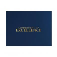 Commitment to Excellence Linen Certificate Folders - Awards & Recognition