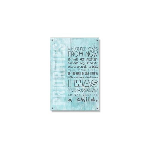 Priorities Blue Inspirational Art Posters & Art - Motivational Posters - Inspirational Art - Priorities Blue Inspirational Art