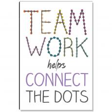 Teamwork Connects Dots Inspirational Art - Corporate Gifts