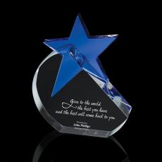 Employee Gifts - Cobalt Crystal Star Award