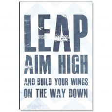 Leap Build Wings Inspirational Art - Motivational Posters