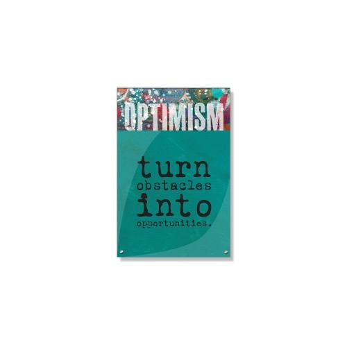 Optimism Obstacles Inspirational Art Posters & Art - Motivational Posters - Inspirational Art - Optimism Obstacles Inspirational Art