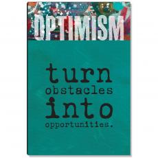 Optimism Obstacles Inspirational Art - Motivational Posters