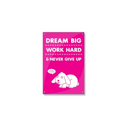 Dream Big Work Hard Inspirational Art Posters & Art - Motivational Posters - Inspirational Art - Dream Big Work Hard Inspirational Art