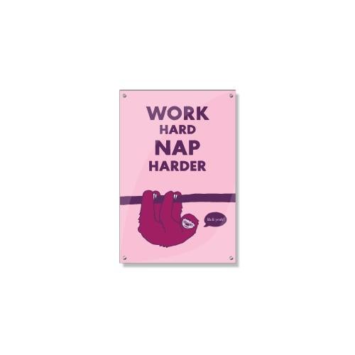 Posters & Art - Motivational Posters - Inspirational Art - Work Hard Nap Harder Inspirational Art