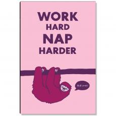 Work Hard Nap Harder Inspirational Art - Motivational Posters