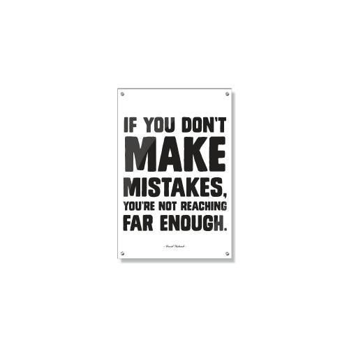 Make Mistakes Inspirational Art Posters & Art - Motivational Posters - Inspirational Art - Make Mistakes Inspirational Art