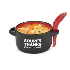 Souper Thanks Soup Mug & Spoon - Ceramic Mugs