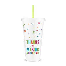 Thanks For Making a Difference 24oz. Tumbler & Cafe Cooler - Drinkware