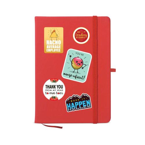 Corporate Gifts - Employee Gifts - Notebooks - Blue Stickered Kudos Notebook