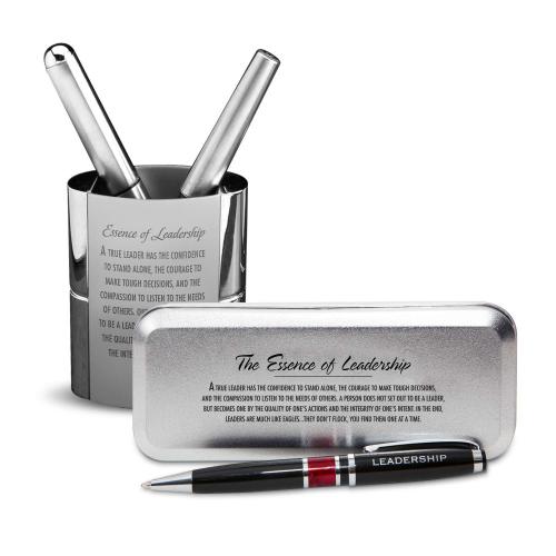 Corporate Gifts - Pens & Pen Cups - Pen Cups - Service Chrome Pen Gift Set