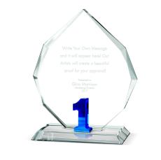 Years of Service Radiant Crystal Award - Glass Trophies