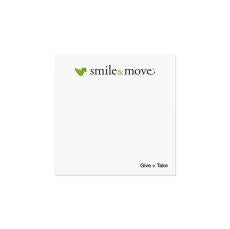 Smile & Move Adhesive Notepads - Desk Accessories