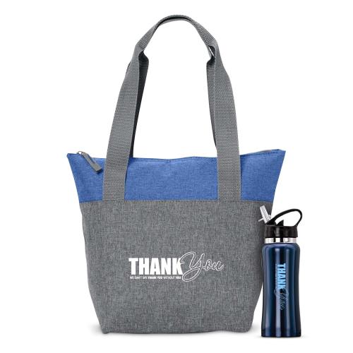 Corporate Gifts - Shop by Occasion - Employee Appreciation Gifts - Thanks For Being Awesome Venture Lunch Tote 2 Piece Set