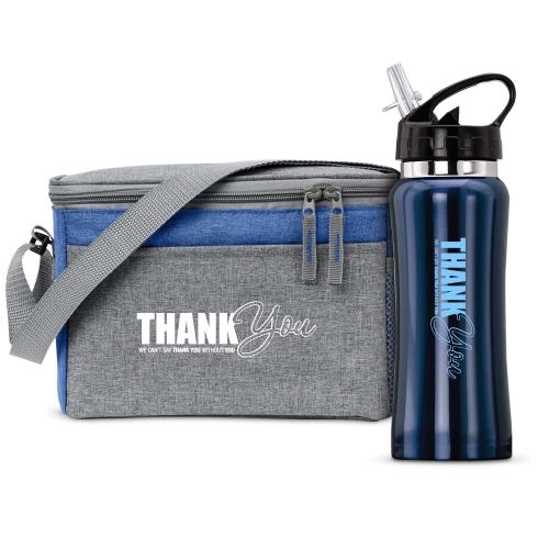 Corporate Gifts - Employee Gifts - Bags & Totes - Coolers & Lunch Bags - You Rock Venture Lunch Bag 2 Piece Set