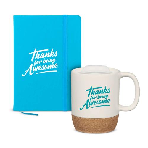 Corporate Gifts - Shop By Theme - Thanks for Being Awesome - Blossom Mug & Journal Gift Set