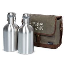 Insulated Double Growler Tote Set - Barware