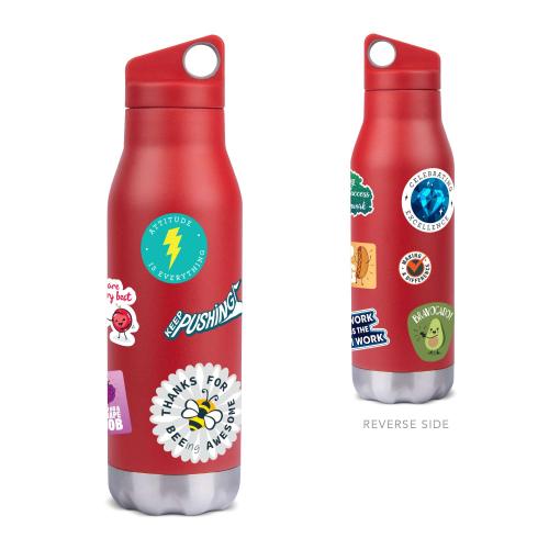Corporate Gifts - Employee Gifts - Fun Motivational Gifts - Appreciation Stickered Kudos Kanteen
